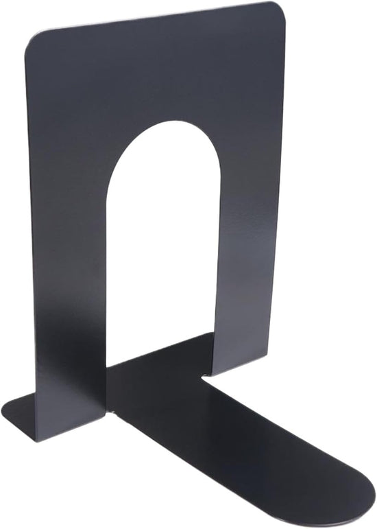 Bookends - Metal - Iron bookshelves - To be used for supporting books and organizing your desk - 13 × 15 × 16.5 cm - Black