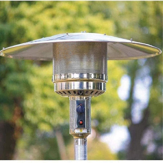 Patio Heater Reflector Plate, Outdoor Propane Heater Replacement Part - Top Dome, 3-Hole Mount, 3-&
