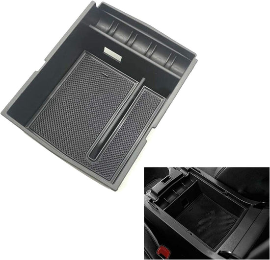 1pc Car Center Console Armrest Organizer Storage Box Tray Insert Black Fit for Subaru Outback 2015-2019 Auto Storage Tray LiMePng