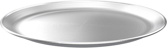 Stainless Steel Pizza Pan Round Pizza Tray, Round Pizza Plate For Pie Cookie Pizza Cake, Non Toxic & Heavy Duty, Brushed Finish & Easy Clean & Diameter 11.8 Inch
