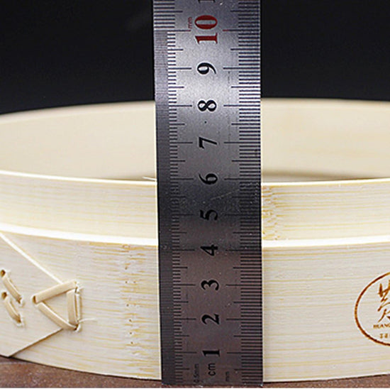 Natural Bamboo Steamer Heightening Ring Deep Steamer 7-13inch Bamboo Steamer’s Circle to Add Height, Increase Steamer Height of 4 CM