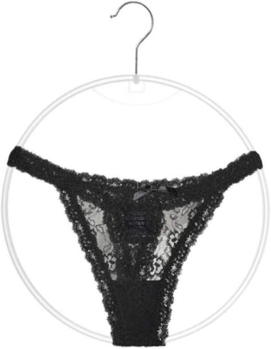 20PCS Thong Underwear Display Ring Hanger 12", Plastic Round Circle Loop Hook Bikini Swimwear Lingerie Brief Display Hoop Rack Holder