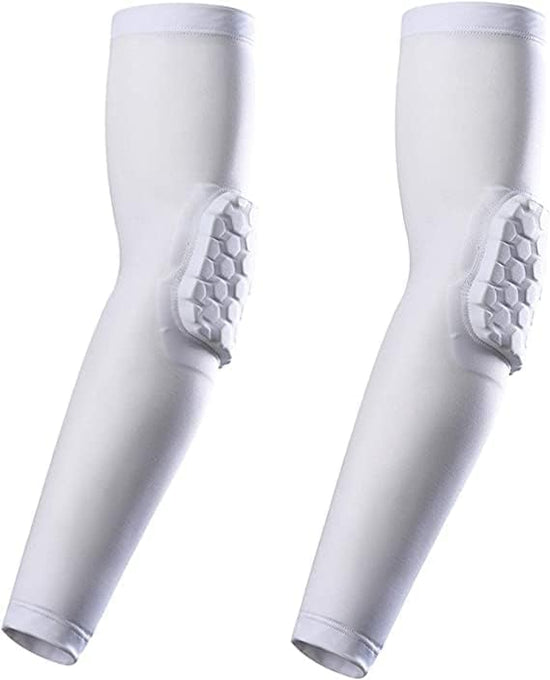 Elbow Pads, Basketball Shooter Sleeves, Collision Avoidance Hex Padded Elbow for Volleyball Football Baseball Cycling