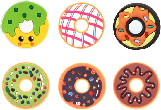 Donuts Shoe Charms fits for Clog Shoes Decoration, Sweet Cake Pins for Shoe & Bracelet Wristband Party Gifts