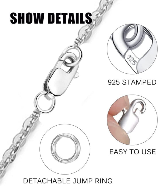 925 Sterling Silver Lobster Claw Clasp 12pcs with Closed Jump Rings, Small Connector with Jump Ring for Necklaces Jewelry Bracelet Making Supplies Lobster Claw Clasp (0.39 x 0.16 inch)