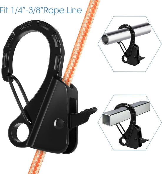 Stainless Steel Boat Fender Clips Boat Fender Quick Release Clip Boat Bumper for Docking, Adjustable Boat Rail Fender Clips for Boats, Boat Bumper Holders Hangers