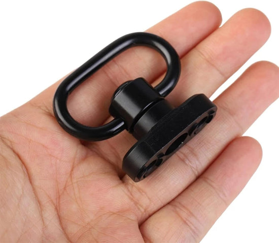 QD Sling Mount kit Rail Adapter Adaptor Push Button Quick Release Strap Buckle, Black