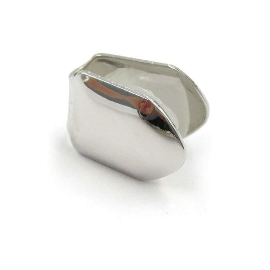 4pcs Silver Plated Small Single Tooth Cap Hip Hop Teeth Grill Decoration