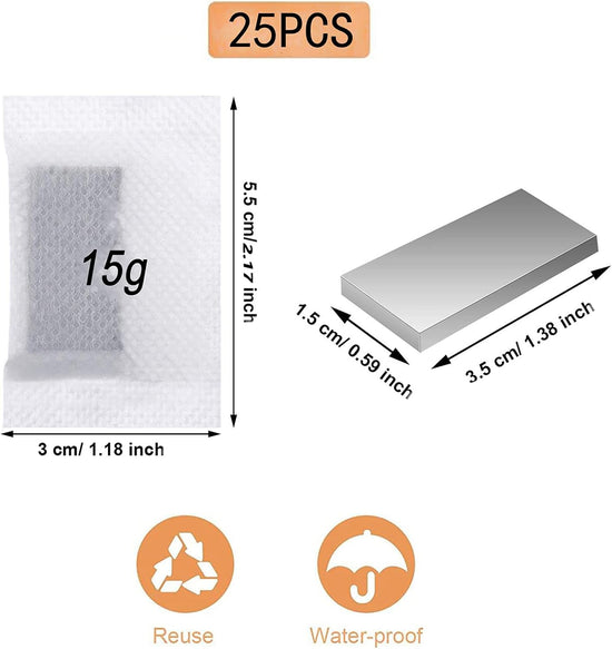 25 Curtain Weights, Bottom Curtains Lead to Weight, Cloth Curtain Weights for Home Curtains and Tablecloths Shower Curtains Cloth Mosquito Nets, Accessories for Signs, 15g Each (55x30 mm)