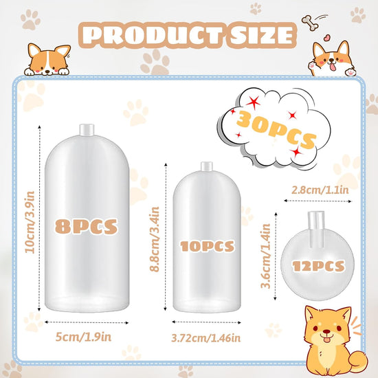 30 Pack Replacement Squeakers for Dog Toys, Plastic Dog Toy Squeakers Repair Squeaky Dog Toys DIY Toy Accessories Pet Squeaker Insert Replacement Cat Dog Toys (3 Models)