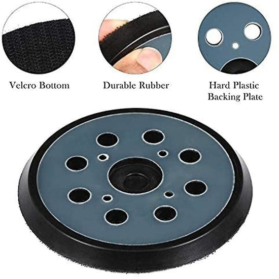 125mm Sanding Disc 8-Hole 2 pcs with Dwe6423 Dwe6421 Compatible Sandpaper Accessories