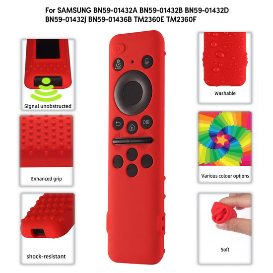 BN59-01432A Remote Control Sleeve Shockproof Protective Cover Black 0.03mm Multi-Colored Bag Compatible withSamsung TV