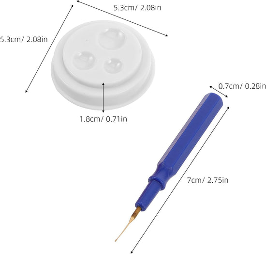 1 Set Plastic Watch Repair Kit Professional Plastic Watch Oiler Set for All Watches and Pocket Watches Small Portable Pen with Oil Cup Easy Use