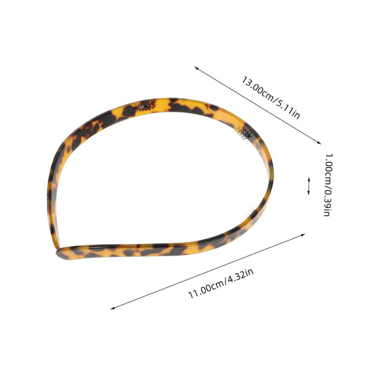 Healifty Leopard Print Thin Headband for Women Stylish Hair Decoration Flexible Fit Party Hairband for Hair and Everyday Wear