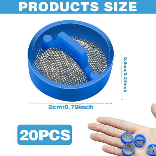 20Pcs Washing Machine Water Filter, Inlet Valve Filter Hose Washer with Screen Inline