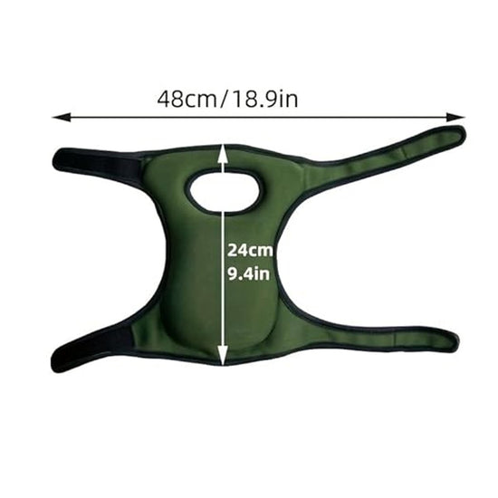 2-Pack - Garden Knee Braces - Soft and Comfortable Protective Knee Braces - Adjustable and Non-Slip - For Gardeners to Use When Cleaning, Scrubbing Floors and Pruning (Green)