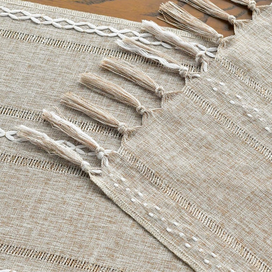 Table Runner - Christmas Table Runner - Fabric Table Runner - Cotton Table Runner - Washable Cotton Table Runner - Suitable for Family Table Decoration, Wedding Decoration, Party Decoration (33cm*220cm)
