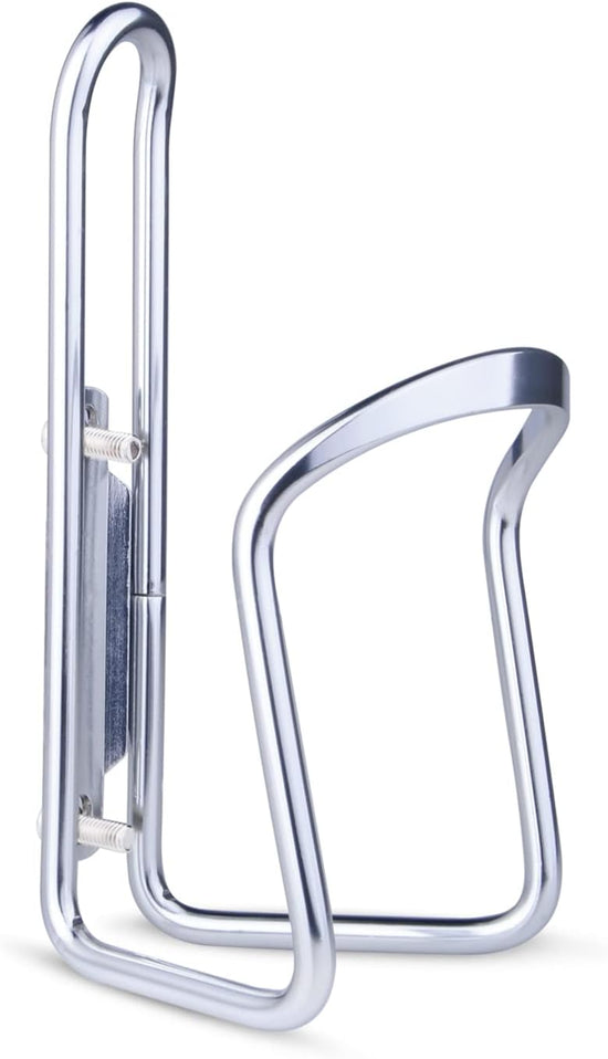 1Pack Lightweight Aluminum Alloy Cycling Bicycle Water Bottle Cage Holder Bracket for Outdoor Activities (Silver), Bike Accessories