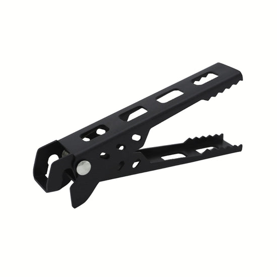Food Clips , Aluminum Handle Camping Pot Grip Handle Non Slip Hand Pot Clamp Aluminum Handle Camping Pot Grip Camping Pot Grip Black