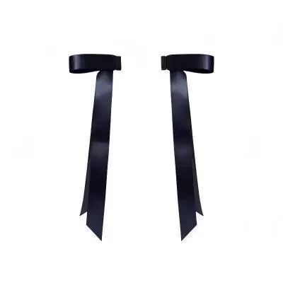 Magnetic Bow Hair Claw Clip Black