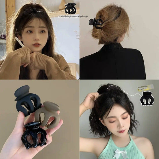 Pumpkin clasp hairpin accessory-Smoothblack