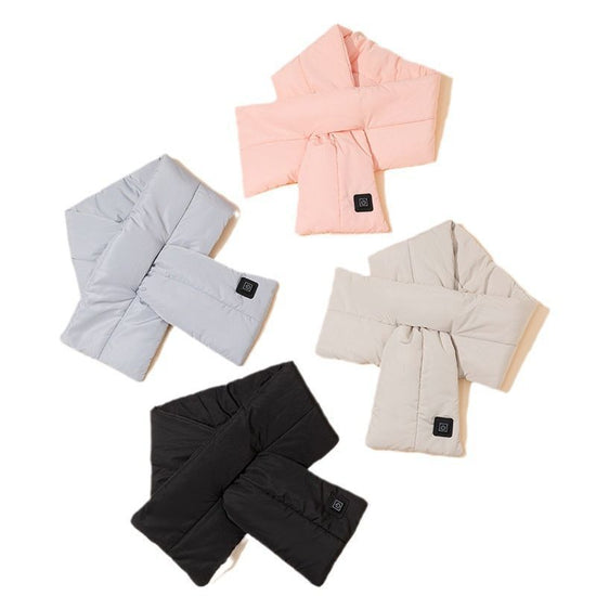 Rechargeable Thickened Heated Scarf Dark Gray