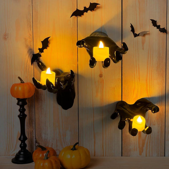 Spooky Fake Demon Hand Table Decoration, Suitable for Halloween Scene & Christmas Display, No.5 Single Hand (Candles Not Included)