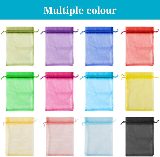 120PCS Organza Bags 4&