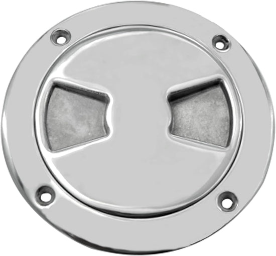 5 inch Hatch 316 Stainless Steel Round Non Slip Inspection Deck Plate with Detachable Cover for Marine Boat Yacht