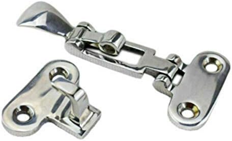 Boat Latch Locker Hatch Anti-Rattle Fastener Toggle Adjustable Clamp-4 3/8" Marine Stainless Steel