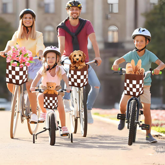 Front Bike Basket for Women and Men, Easy to Install Bicycle Basket for Boys and Girls, Dog Basket, Kids&