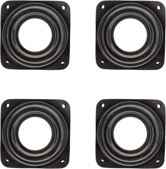 4 Pack 2.8 Inches Lazy Susan Turntable, 5/16 Inch Thick & 100 LB Capacity,Black