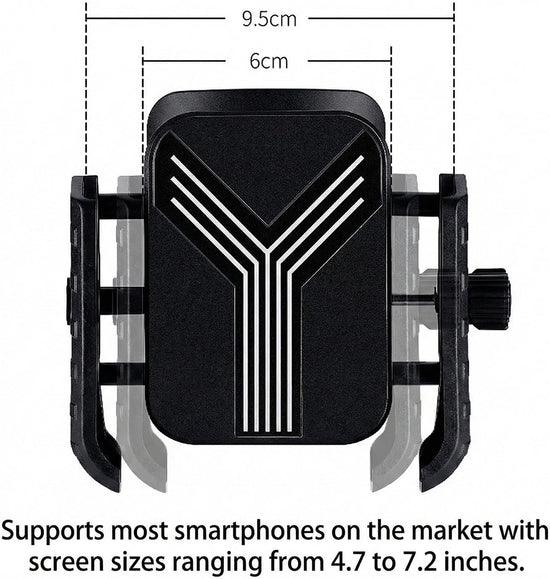 2-in-1 Wrist & Arm Phone Holder, 360° Rotatable Universal Sports Mount for Running Cycling Gym. Compatible 4.7-7.2 in Smartphones, Hands-Free Navigation, Live Streaming Workout