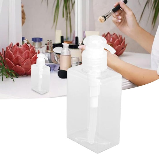 3Pcs Travel Bottle, 150ml Pump Bottle Lotion Dispenser, Clear Reusable Body Wash Container Bottles Empty Liquid Hand Soap Containers Plastic Press For Kitchen Bathroom