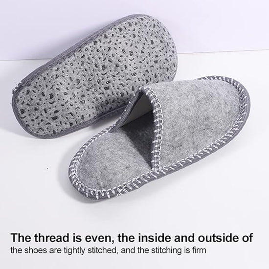 House Slippers - 6 pairs - 3 sizes - Guest Slippers - House Slipper Set - Fleece Wool - Non-slip - Disposable Slippers - Washable - Spa Slippers - Suitable for families - Hotels & travel