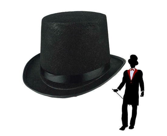 Unisex Halloween Headgear Spooky Skull Artificial Simulation Terror Headwear Prop Long - Black Hat