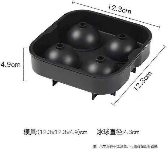 Sphere Ice Mold - Silicone Whiskey Glass Ball Maker