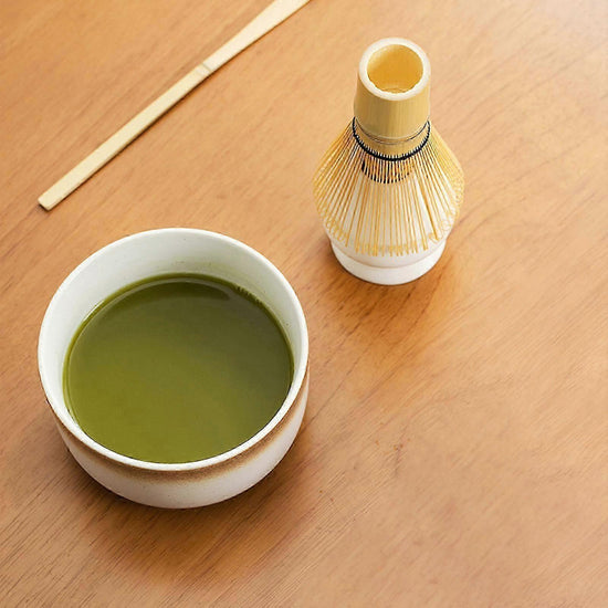 4pcs Matcha Ceremony Set - Bamboo Whisk, Traditional Utensils Kit for Gift/Home