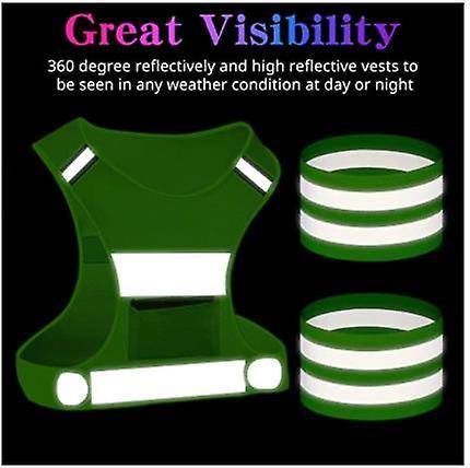 Reflective Running Vest Gear, Lightweight and Comfortable High Visibility security Vest
