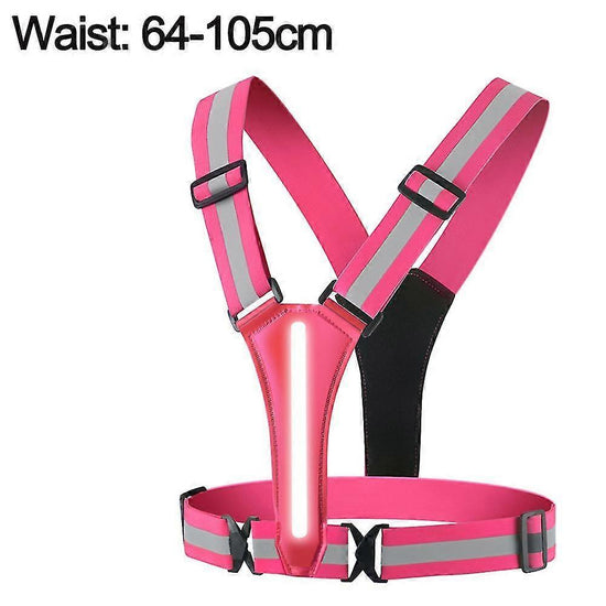 LED Reflective Vest, High Visibility Light Up security Gear for Night Running & Cycling