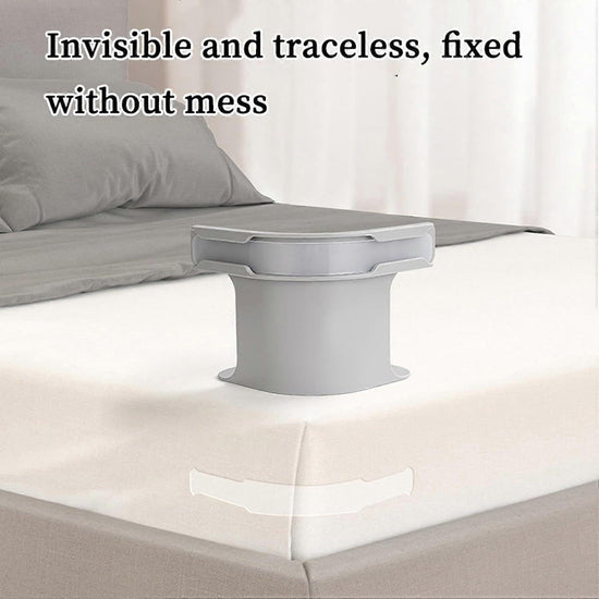 Grey Bed Sheet Holder Straps, Heavy Duty Corner Clips for Mattress and Bedding