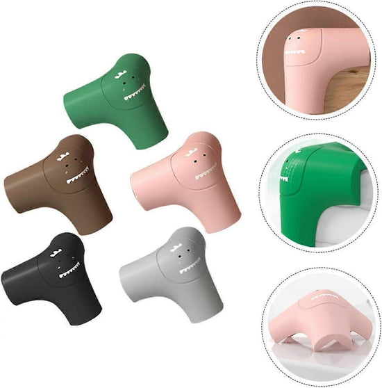 5pcs Cartoon Silicone Table Corner Protectors - Anti-Collision Babies Corner Guards