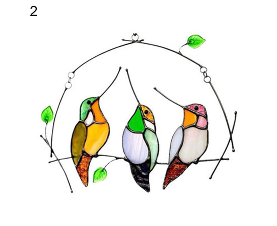 Pendant Multifunctional Attractive Acrylic Miniature Fake Bird Ornament for Home