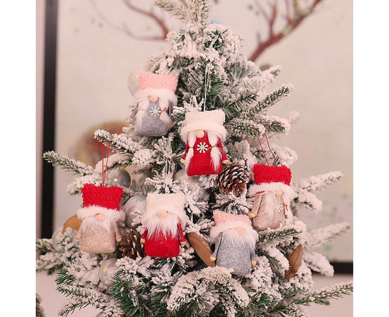 1 Set Christmas Decorations Doll Shopping Mall Window Decoration Gift Box Decor-A