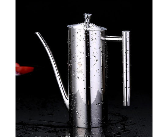 Olive Oil Dispenser Stainless Steel Oil Pot Bottle Oil Vinegar Can straight handle 700ml