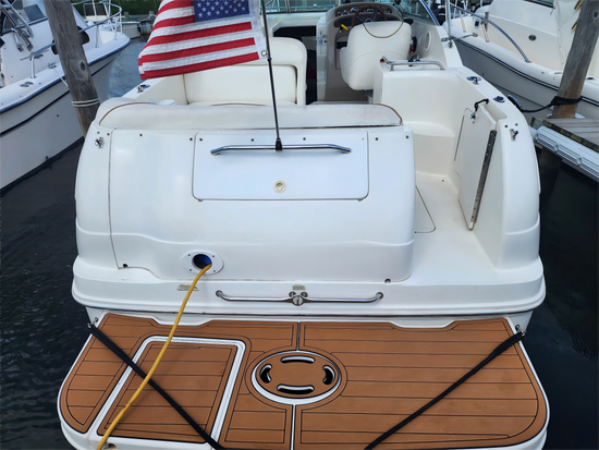 2003 Sea Ray 260 Sundancer Swim Platform Pad Boat EVA Foam Teak Deck Floor Mat SeaDek MarineMat Gatorstep Style Self Adhesive