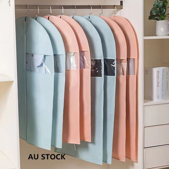 Blue Garment Bag 60x80cm Dustproof Suit Dress Coat Protector AU