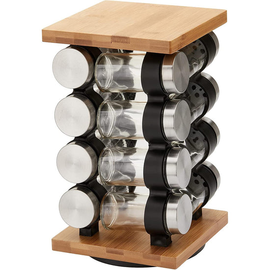 Spice Rack Organizer with 12 Pieces Jars for Kitchen