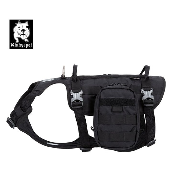 Whinhyepet Military Harness Black XL