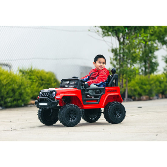 Jeep Inspired Remote Controlled Ride-on Electric Car (Red)